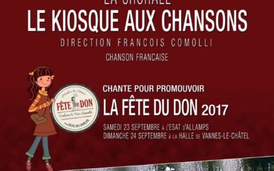 Le Kiosque aux Chansons (Pont-Saint-Vincent) chante pour promouvoir la Fête du Don